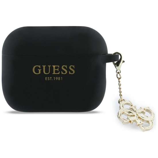 Picture of Guess Guess Silicone 4G Charm Case for AirPods Pro 3 - Black