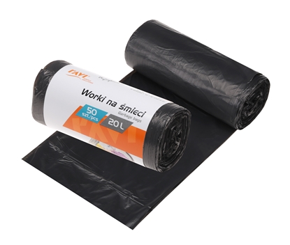 Attēls no HDPE Garbage bags, 20 L 45 x 50 cm, 50 pcs, 13 x 5 x 5, 00701, Simple Solution