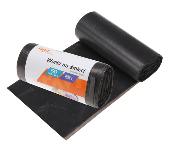 Picture of HDPE Garbage bags, 35 L 50 x 60 cm, 50 pcs, 13.5 x 4.5 x 4.5, 00702, Simple Solution