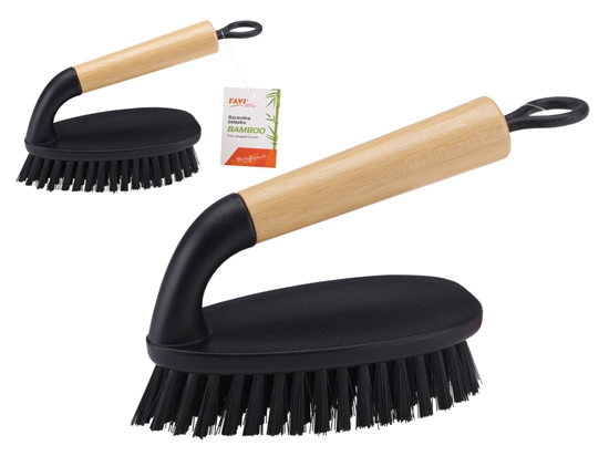 Picture of Iron shape brush Bamboo, 6.3 x 11 x 19, 40269, Simple Solution