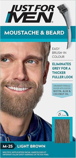 Picture of Just For Men Moustache & Beard Color M25 Light Brown