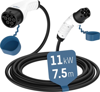Изображение Kabel do adowania samochodów Ansmann 1900-0118 Type 2, 11kW, 7,5m