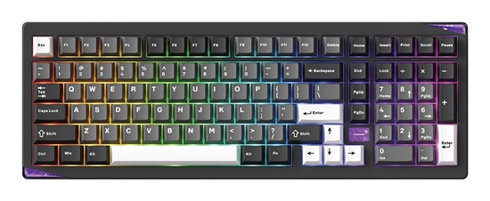 Picture of KEYBOARD WRL GEM 02 VIA/BLACK/SIL. 6978414650828 AKKO