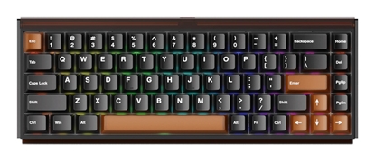 Picture of KEYBOARD WRL RAY68-HE/BROWN 103-RA68A-000 AKKO