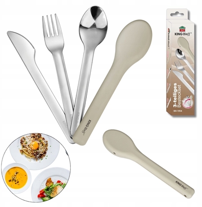 Изображение KingHoff ZESTAW SZTUCÓW W ETUI DO LUNCH BOXÓW DIET BOX KINGHOFF KH-1954