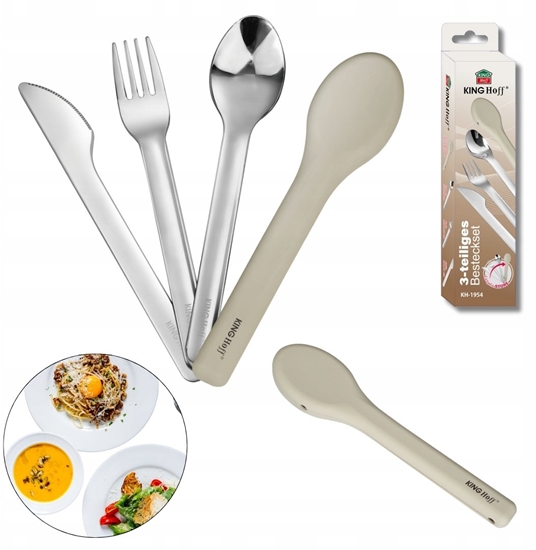 Изображение KingHoff ZESTAW SZTUCÓW W ETUI DO LUNCH BOXÓW DIET BOX KINGHOFF KH-1954
