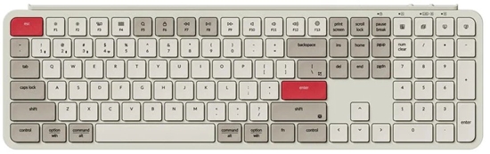 Изображение Klawiatura Keychron Klawiatura B6 Pro Wireless Low Profile Retro Red