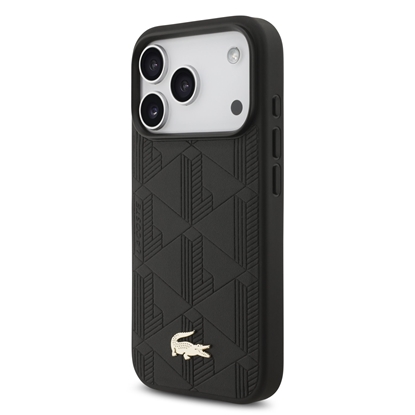 Picture of Lacoste PU Nomogramme Gold Logo MagSafe Case for Apple iPhone 17 Pro