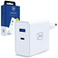 Attēls no Ładowarka sieciowa 45W PD 3.0 QC4+ USB-A USB-C biała 