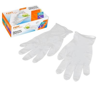 Изображение Latex powdered gloves L, 100 pcs, 12 x 7 x 20, 00958, Simple Solution