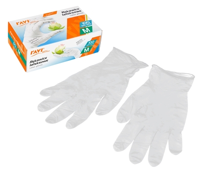 Изображение Latex powdered gloves M, 100 pcs, 12 x 7 x 20, 00957, Simple Solution