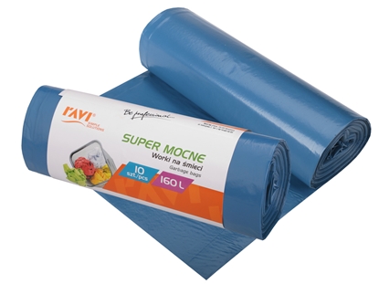Изображение LDPE Garbage bags 160 L, 100 x 130 cm, 10 pcs, 26.5 x 7 x 7, 00747, Simple Solution