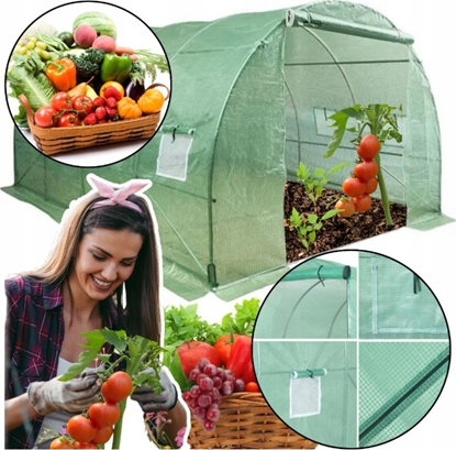 Attēls no Lean Tunel Foliowy Szklarnia 4,5x2x2m Folia 9m UV-4 Premium 21378