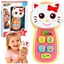 Picture of LeanToys Interaktywny Telefon Dla Dzieci Kotek Lusterko Grzechotka wiata Dwik