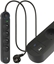 Attēls no Listwa zasilajca Art Listwa przeciwprzepiciowa 1.5m SPD3 4 gniazda 16A USB-A USB-C 3,4A czarna