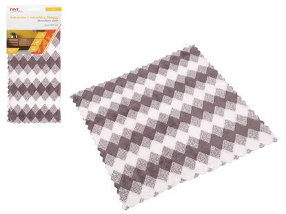 Изображение Microfiber cloth, 30x30cm, Shaggy, 2 x 14 x 33, 10487, Simple Solution