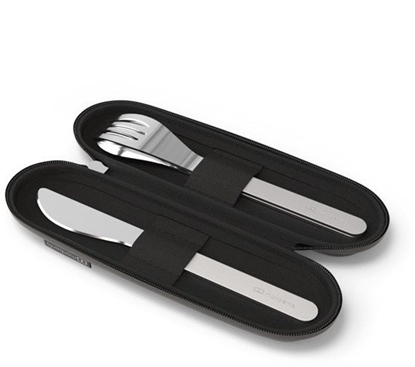 Attēls no Monbento MB-Zestaw sztuców podrónych Slim Nest Black
