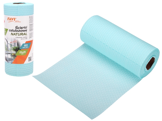 Picture of NATURAL cellulose wipes on roll, 9 x 9 x 21, 10437, Simple Solution