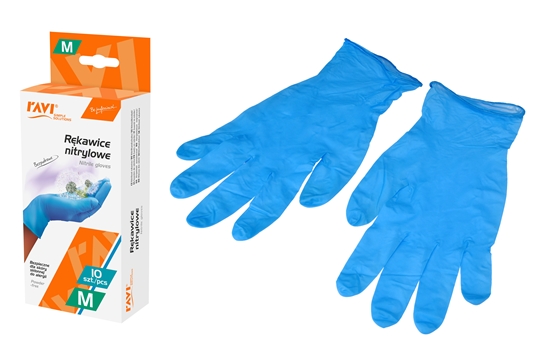 Picture of Nitrile gloves powder free M, 10 pcs, 8.5 x 4.2 x 20, 00951, Simple Solution