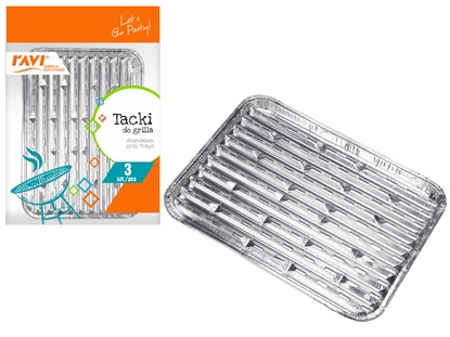 Attēls no NJ Aluminum trays, 3 pcs., 28 x 22 x 1.6, 00183, Simple Solution