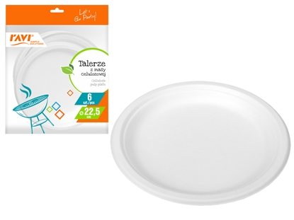Изображение NJB Plates, made of cellulose pulp, 6 pcs., 2 x 22.5, 20355, Simple Solution
