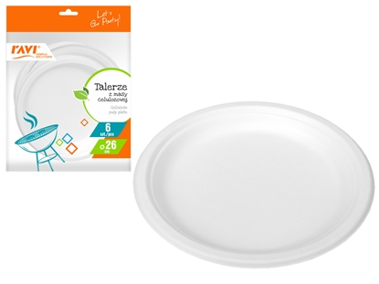 Изображение NJB Plates, made of cellulose pulp, 6 pcs., 2 x 26, 20356, Simple Solution
