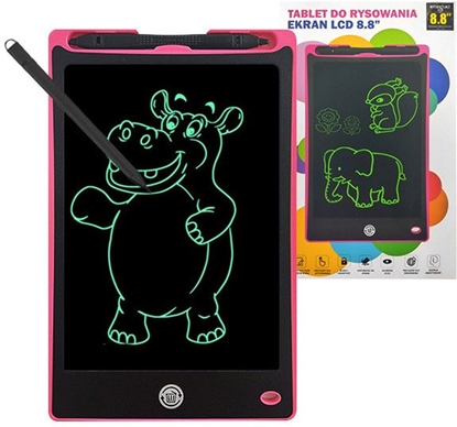 Picture of NoboKids TRUSTY TABLET DO RYSOWANIA 8,8 CALA + RYSIK GRAFICZNY RÓOWY - BEZ BATERII