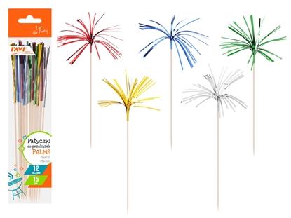 Изображение PALMS bamboo snack sticks, 12 pcs, 15 cm, 7.9 x 0.5 x 28.5, 71850, Simple Solution