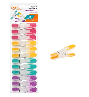 Изображение PERFECT clothes pegs, 12 pcs, 7.5 x 2.5 x 26, 01023, Simple Solution