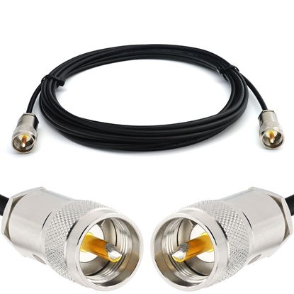 Picture of PL259 to PL259 1m UHF RG58/U Coaxial Cable