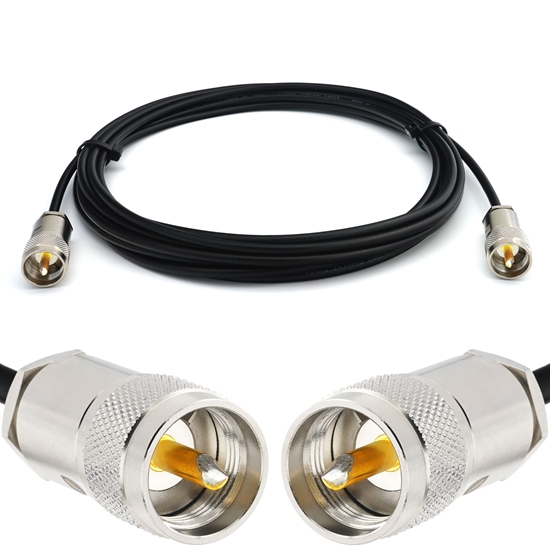 Picture of PL259 to PL259 1m UHF RG58/U Coaxial Cable