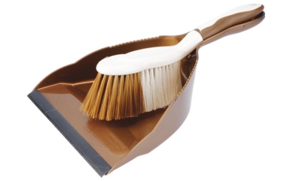Изображение PLATINUM dustpan & brush, gold, 22.8 x 8 x 33, 51364, Simple Solution