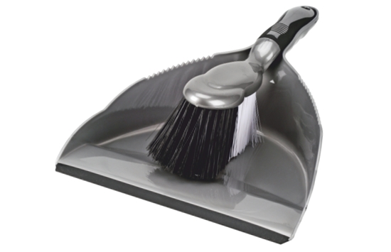 Изображение PLATINUM dustpan & brush, silver, 22.8 x 8 x 33, 51363, Simple Solution