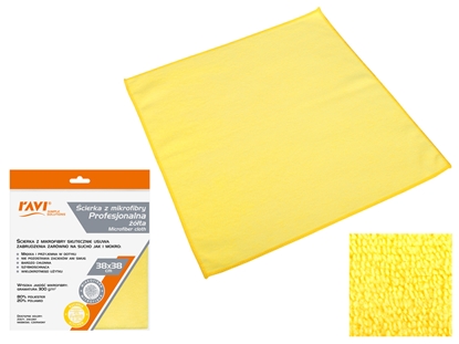 Attēls no Professional microfiber cloth, yellow, 20 x 1 x 23, 10479, Simple Solution