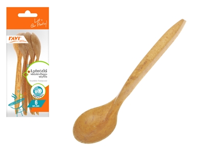 Attēls no Reusable tea spoons, 6 pcs., 5 x 0.5 x 15, 81326, Simple Solution