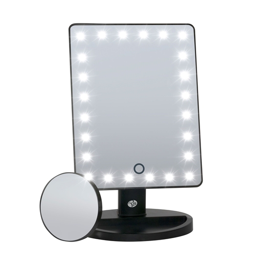 Picture of Rio MMSP-EU/2,4 24 LED Touch Dimmable Makeup Mirror, Black