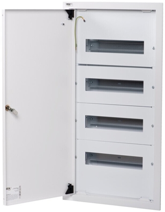 Изображение Kanlux Rozdzielnica moduowa metalowa 4x12 podtynkowa IP30 N+PE I klasa drzwi biae KP-DB-I-MF-412 biay 35682