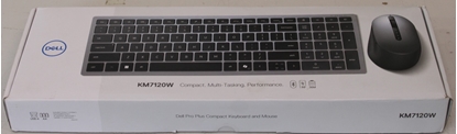 Изображение SALE OUT.  | Dell | Keyboard and Mouse | KM7120W | Wireless | 2.4 GHz, Bluetooth 5.0 | Batteries included | Bluetooth | Wireless connection | US | Titan Gray | REFURBISHED