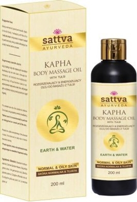 Picture of Sattva OLEJ DO MASAU ROZGRZEWAJCY I ENERGIZUJCY Z TULSI 200 ml - SATTVA (AYURVEDA)