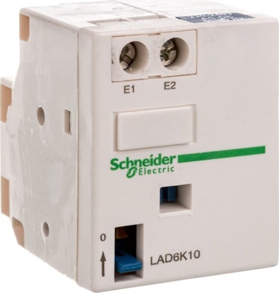 Attēls no Schneider Electric Blok styków pomocniczych zatrzaskowych 220-240 V AC/DC LAD6K10M