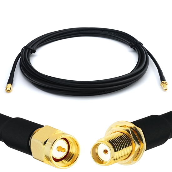 Picture of SMA Male to SMA Female 10m RG58/U Coaxial Cable
