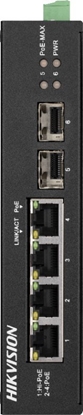 Attēls no Switch Hikvision SWITCH POE DS-3T0506HP-E/HS 4-PORTOWY SFP Hikvision