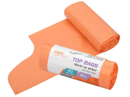 Attēls no TOP BAGS tied Garbage bags 35 L LD/HD, 20 pcs, 13.5 x 4 x 4, 00735, Simple Solution