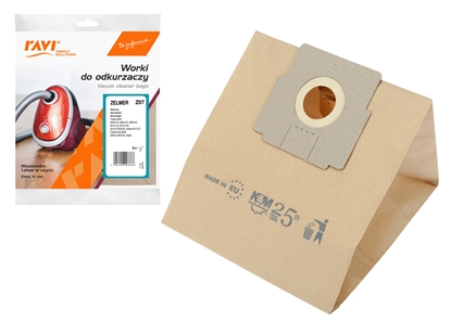 Attēls no Vacuum cleaner bags Zelmer (Z07) Cobra 2000, 5pcs, 20 x 2 x 30, 00386, Simple Solution