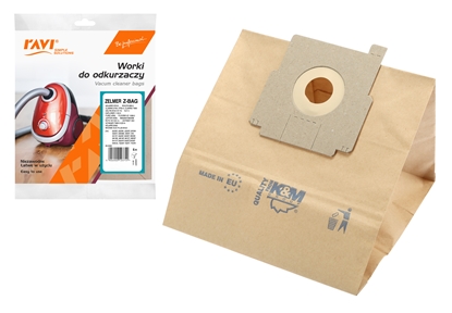 Attēls no Vacuum cleaner bags Zelmer (Z-BAG), 5pcs, 20 x 2 x 30, 10374, Simple Solution