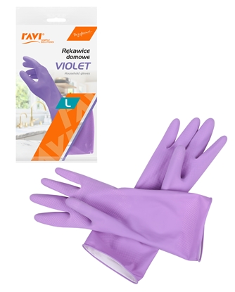 Attēls no VIOLET household gloves L, 1 pair, 26 x 12.5 x 1, 00984, Simple Solution