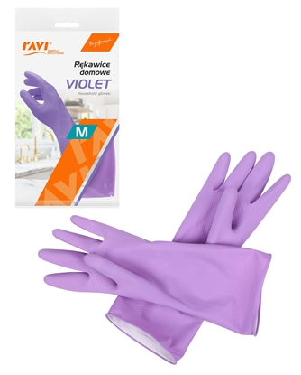 Attēls no VIOLET household gloves M, 1 pair, 26 x 12.5 x 1, 00983, Simple Solution