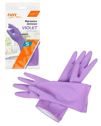 Attēls no VIOLET household gloves S, 1 pair, 26 x 12.5 x 1, 00982, Simple Solution