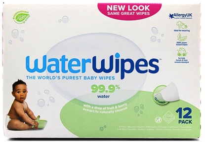 Attēls no WaterWipes Chusteczki nawilane Soapberry BIO dla dzieci 720 szt. (12 op. x 60 szt.)