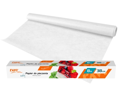 Attēls no White baking paper, 8 m x 38 cm, 4.5 x 39 x 4.5, 10323, Simple Solution